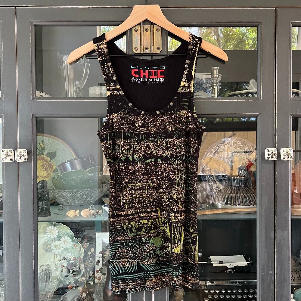 Custo Barcelona Chic Couture Tank Top - Size 2 (XS/S) - Preowned